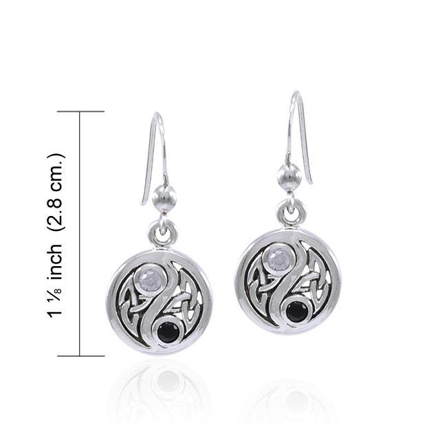 Celtic Triquetra Yin Yang Earrings TER1568