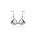 Celtic Knots Silver Sailboat Hook Earrings TER1760