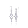 Irish Celtic Knot Sterling Silver Hook Earrings TER1761