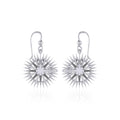 Wonderful Celtic Compass Rose Silver Earrings TER1765