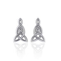 Celtic Knotwork Silver Post Earrings TER1813
