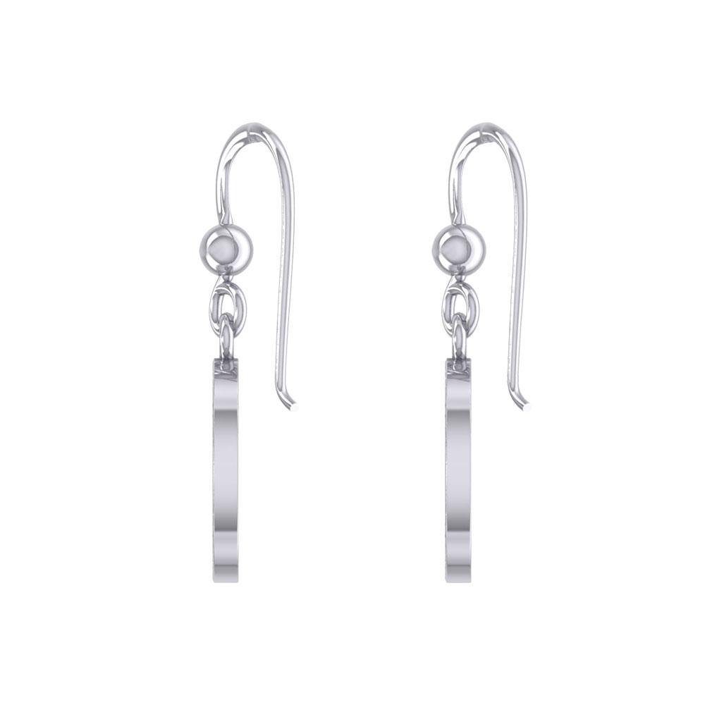 Celtic Spiral Triskele Silver Earrings with marcasite TER1827