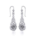 Celtic Trinity Rose Sterling Silver Earrings TER1851