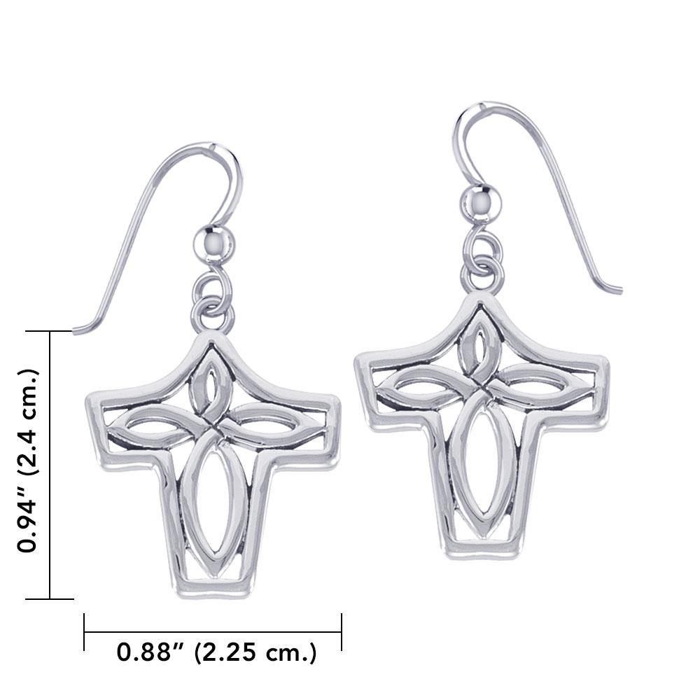 Celtic Knotwork Silver Earrings TER1853