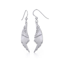 Celtic Angel Wing Sterling Silver Earrings TER1925 | Earrings | Wiccan Center