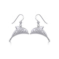 Celtic Joyful Dolphins Sterling Silver Earrings TER1951