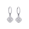 Celtic Knotwork Sterling Silver Hoop Earrings TER2055