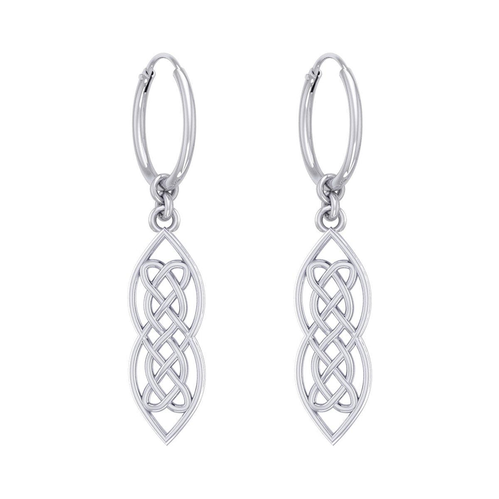 Celtic Entwined Hoop Sterling Silver Earrings TER2098