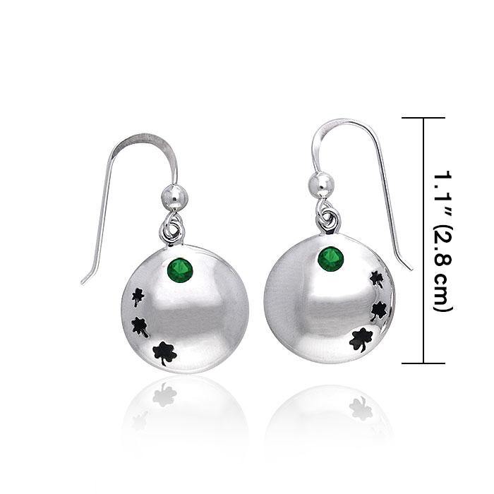 Celtic Irish Shamrock Silver Earrings TER212