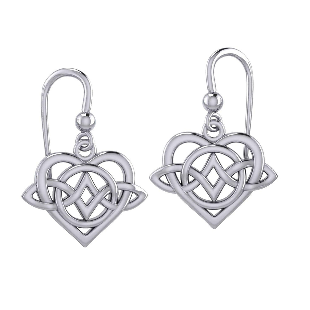 Celtic Symbol of everlasting love Eternal Love Sterling Silver Earrings – Timeless Symbol of Love and Devotion by Peter Stone Jewelry TER2189