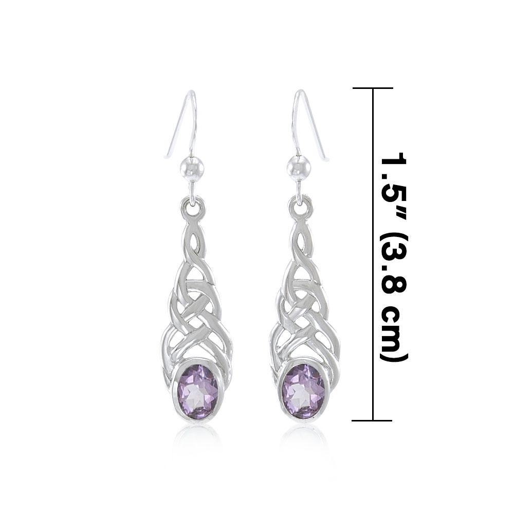 Celtic Knotwork Sterling Silver Earrings TER222