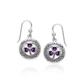 Celtic Knotwork Shamrock Sterling Silver Earrings TER227