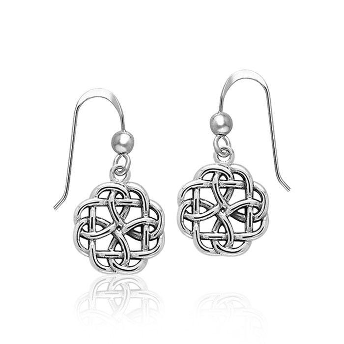 Celtic Knotwork Sterling Silver Earrings TER372