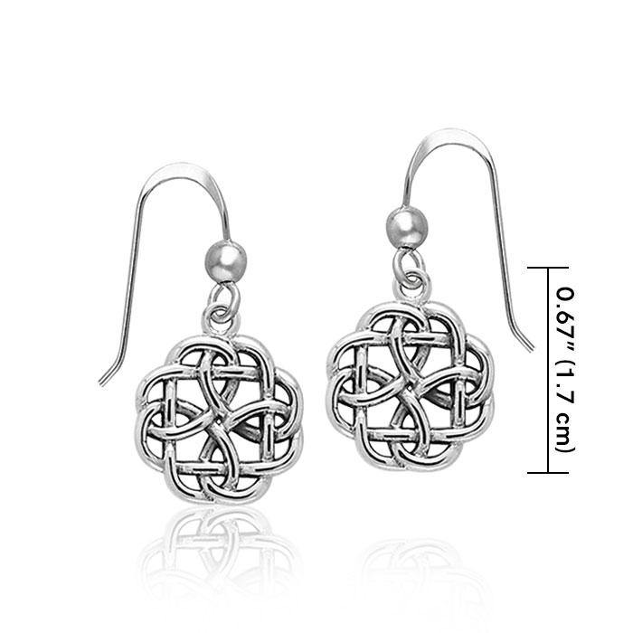 Celtic Knotwork Sterling Silver Earrings TER372