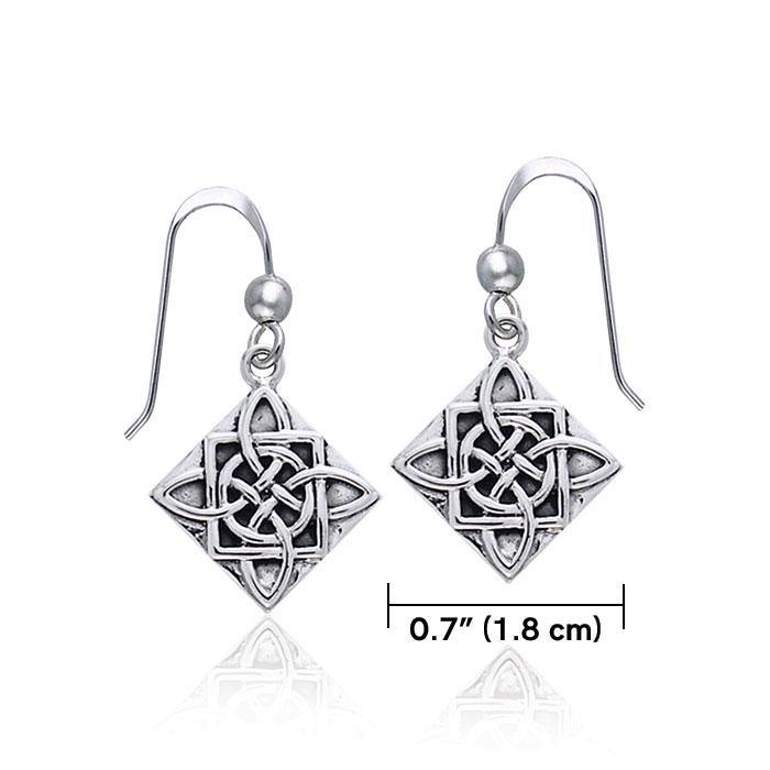 Celtic Knotwork Sterling Silver Earrings TER373