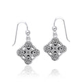 Celtic Clonmacnoise Cross Sterling Silver Earrings by Courtney Davis TER470