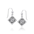 Celtic Ulbster Cross Silver Earrings TER472