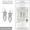 Celtic Snake Sterling Silver Dangle Earrings TER511