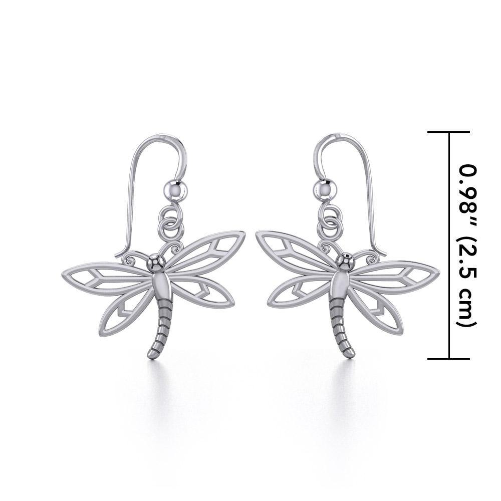 Dragonfly Sterling Silver Earrings TER518