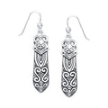 Celtic Maori Silver Earrings TER521