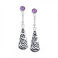 Celtic Maori Silver Earrings TER524