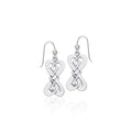 Danu Elegant Silver Celtic Knotwork Earrings TER543