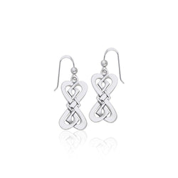 Danu Elegant Silver Celtic Knotwork Earrings TER543 | Earrings | Wiccan Center