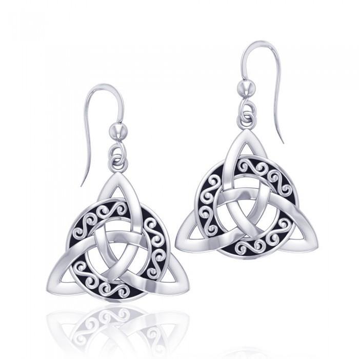Celtic Trinity Knot Sterling Silver Earrings TER708