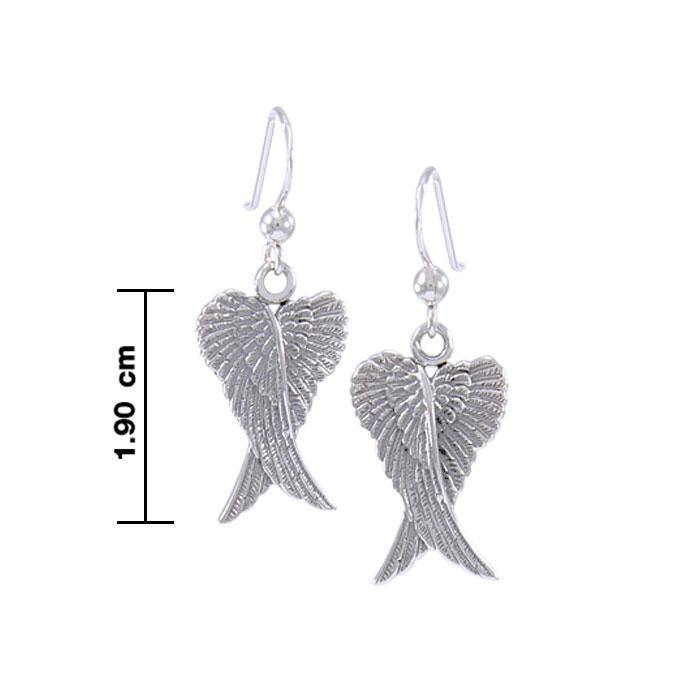 Angel Wings Sterling Silver Earrings TER928