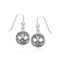 Celtic Knotwork Tree of Life Sterling Silver Earrings TER967