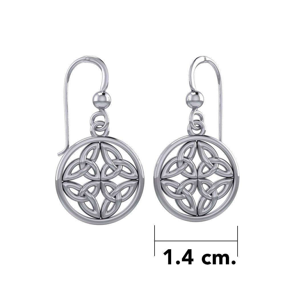 Celtic Triquetra Sterling Silver Earrings TER982