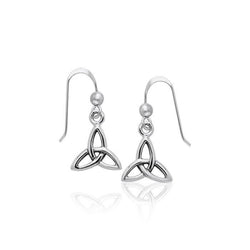 Celtic Trinity Knot Sterling Silver Earrings TER986 | Earrings | Wiccan Center