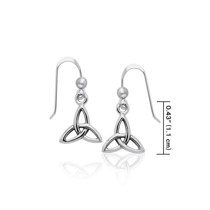 Celtic Trinity Knot Sterling Silver Earrings TER986