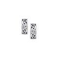 Modern Celtic Knot Sterling Silver Post Earrings TER994