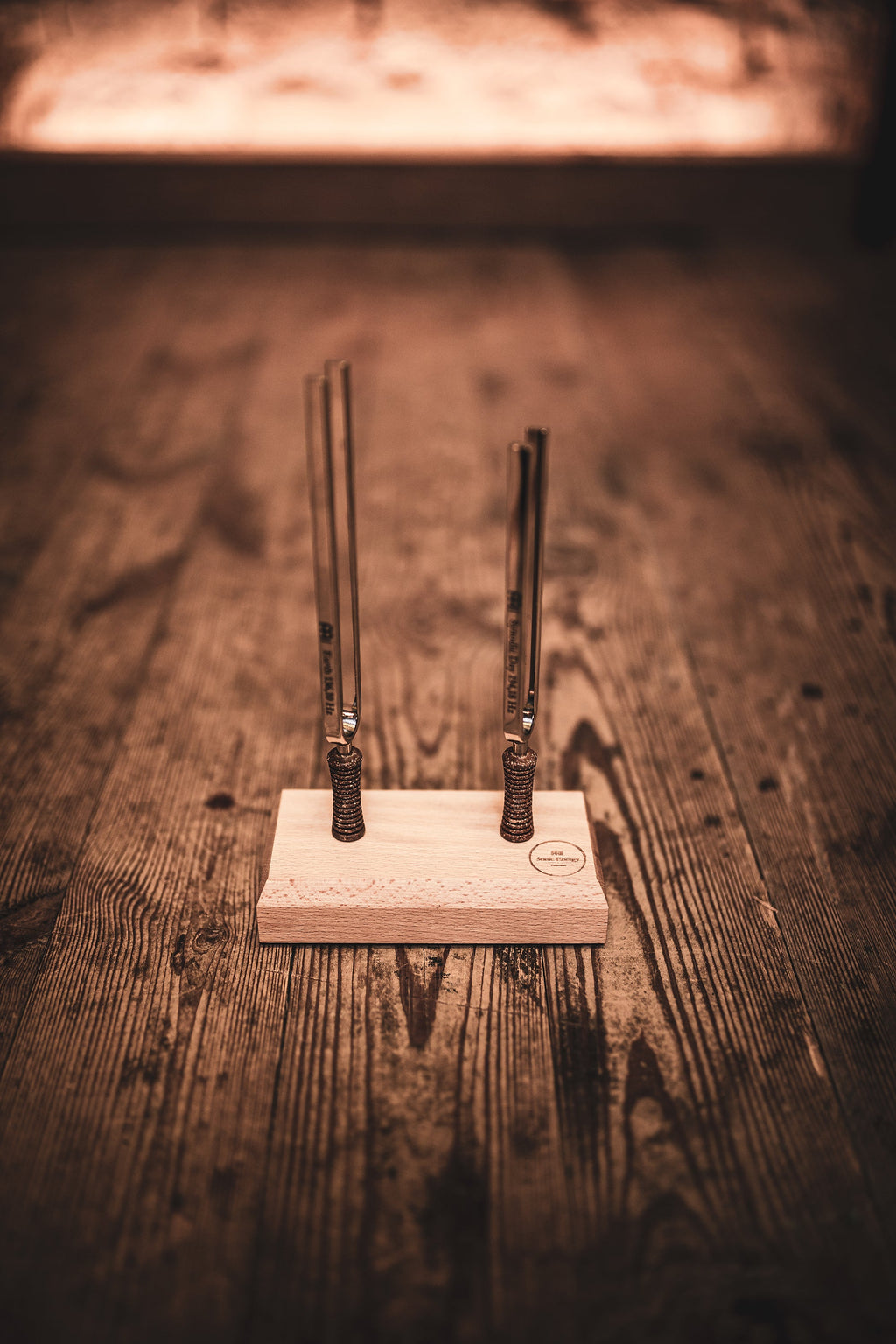 2-Piece Day & Night Planetary Tuned Tuning Fork Set incl. Holder | | Wiccan Center