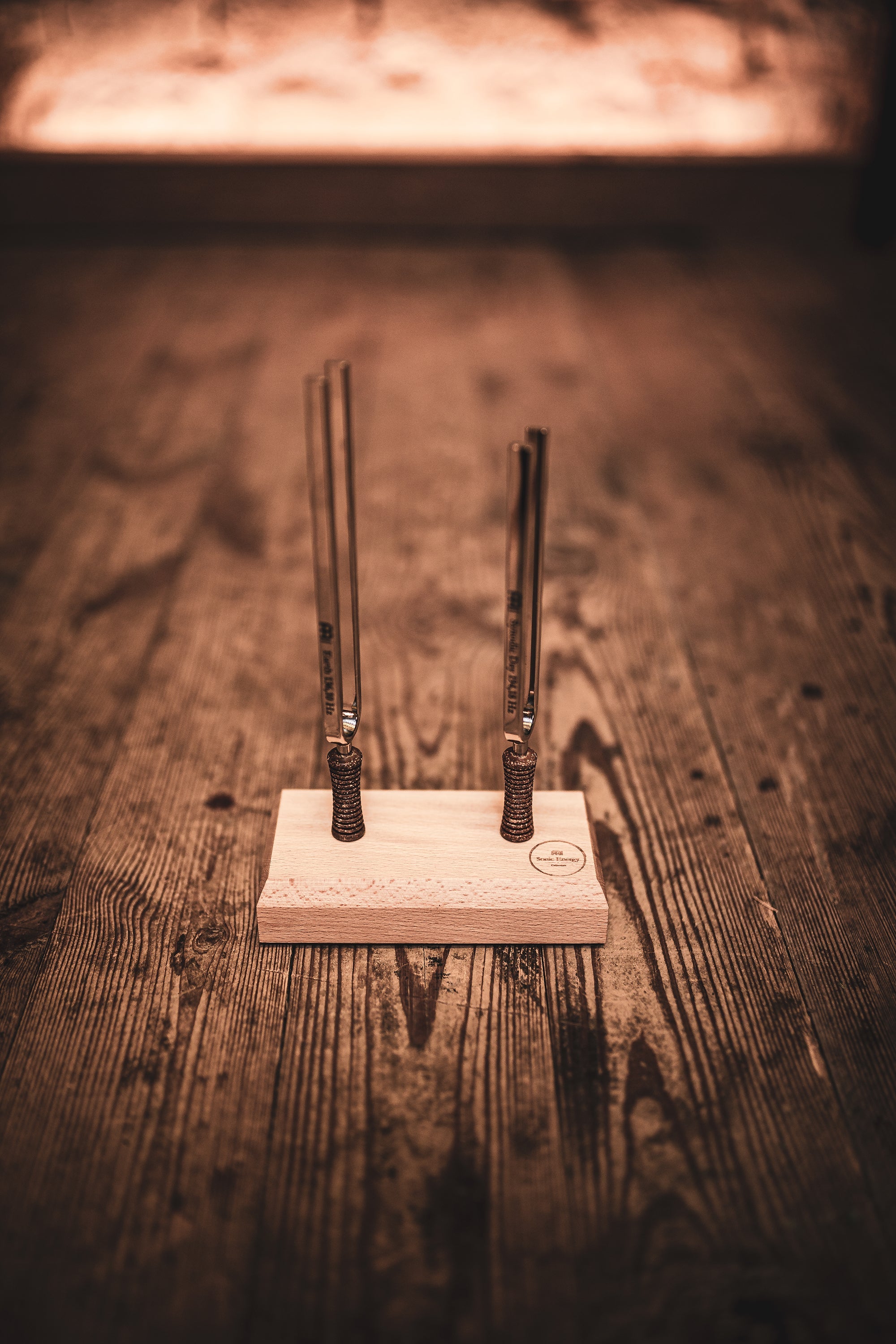2-Piece Day & Night Planetary Tuned Tuning Fork Set incl. Holder | | Wiccan Center