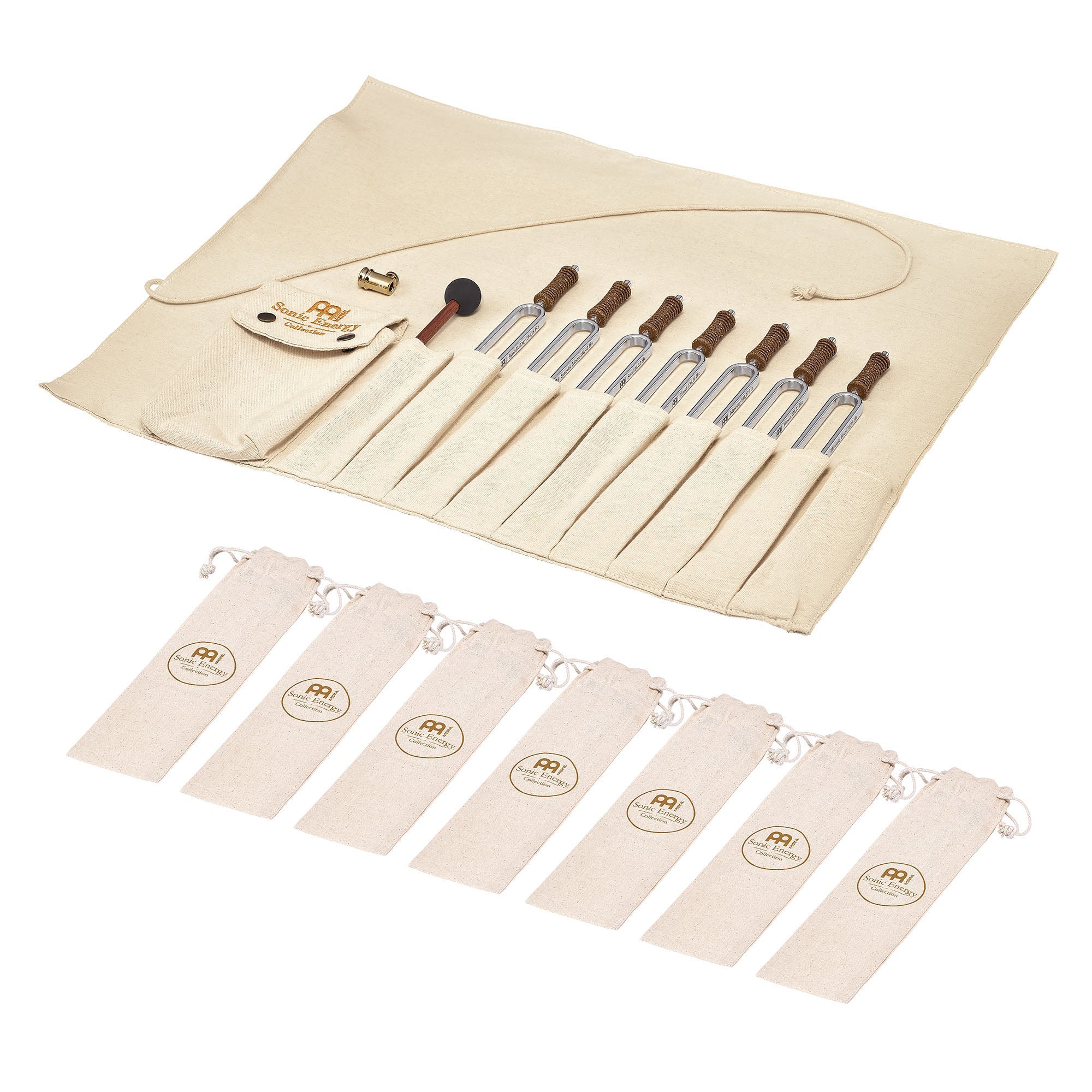 Planetary Tuned Tuning Fork Chakra Set, Incl. Rollup Bag & Tuning Fork Vibration Foot | | Wiccan Center
