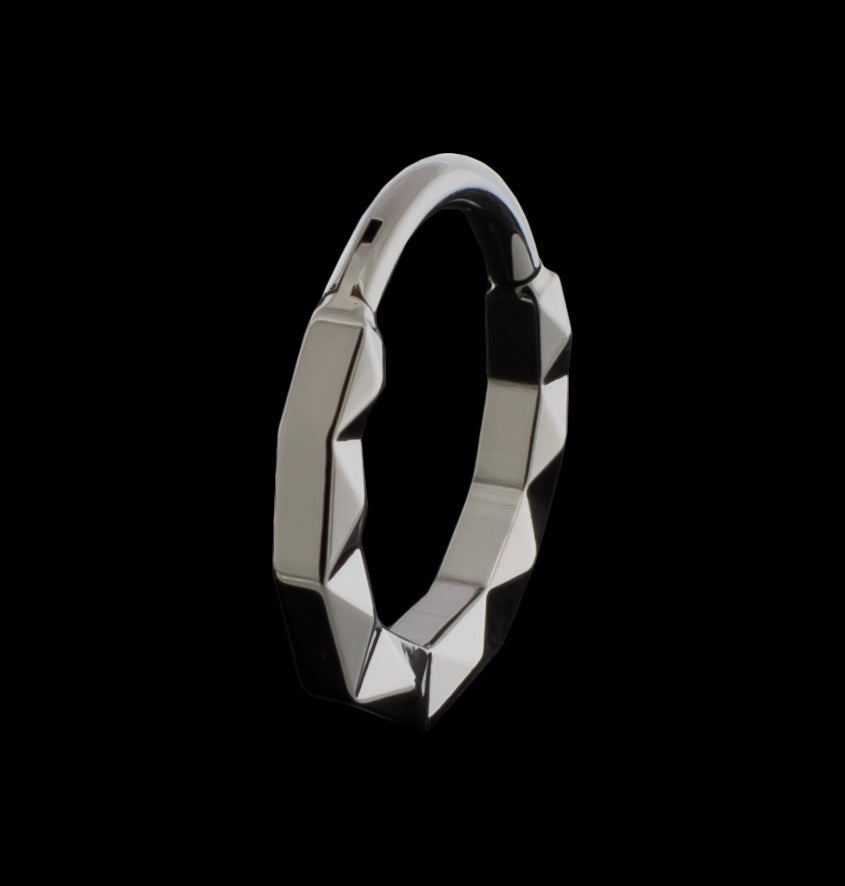 Linden - Titanium Hinged Ring | Hinged Segment Ring | Wiccan Center