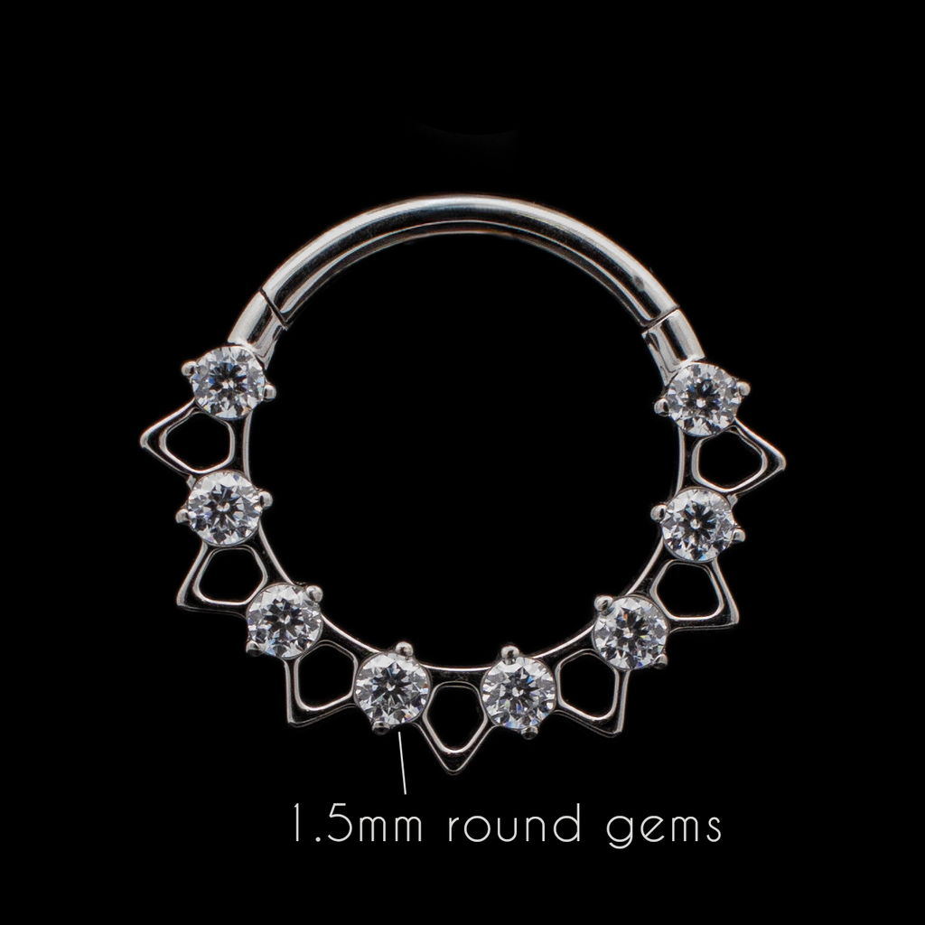 Reign - Hinged Ring | Body Jewelry | Wiccan Center