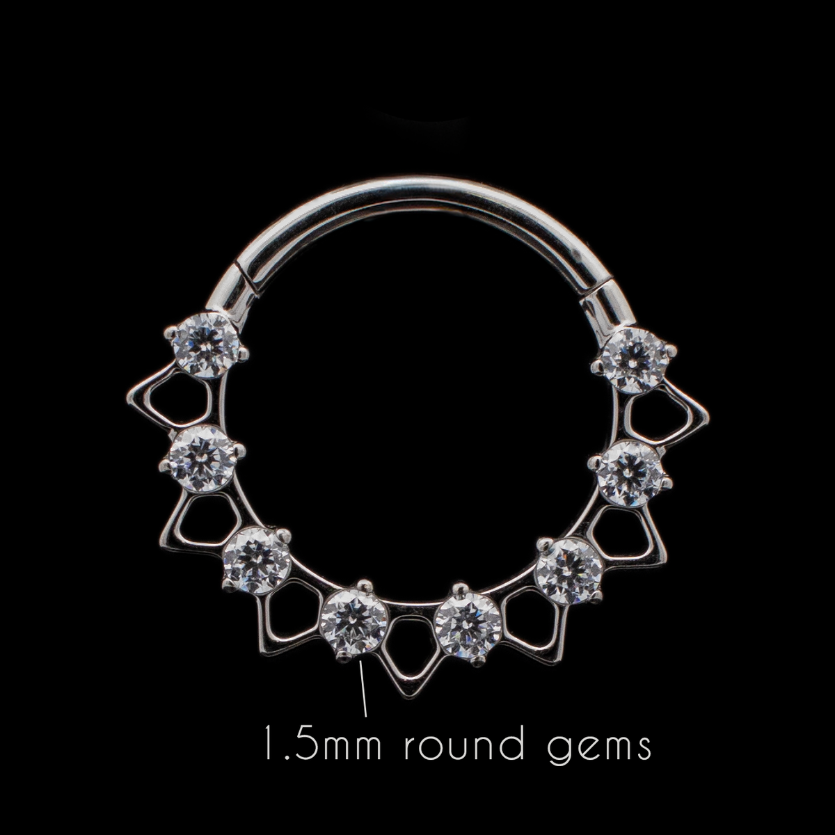 Reign - Hinged Ring | Body Jewelry | Wiccan Center
