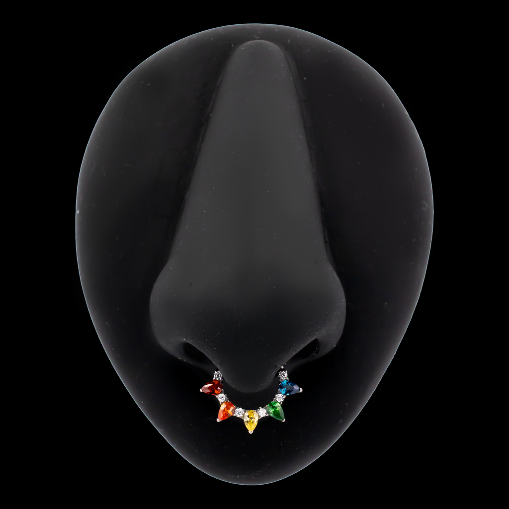 Desiree Rainbow - Hinged Ring | Body Jewelry | Wiccan Center