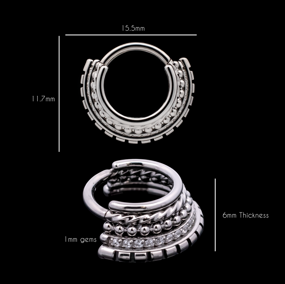 Raze - Hinged Ring | Body Jewelry | Wiccan Center