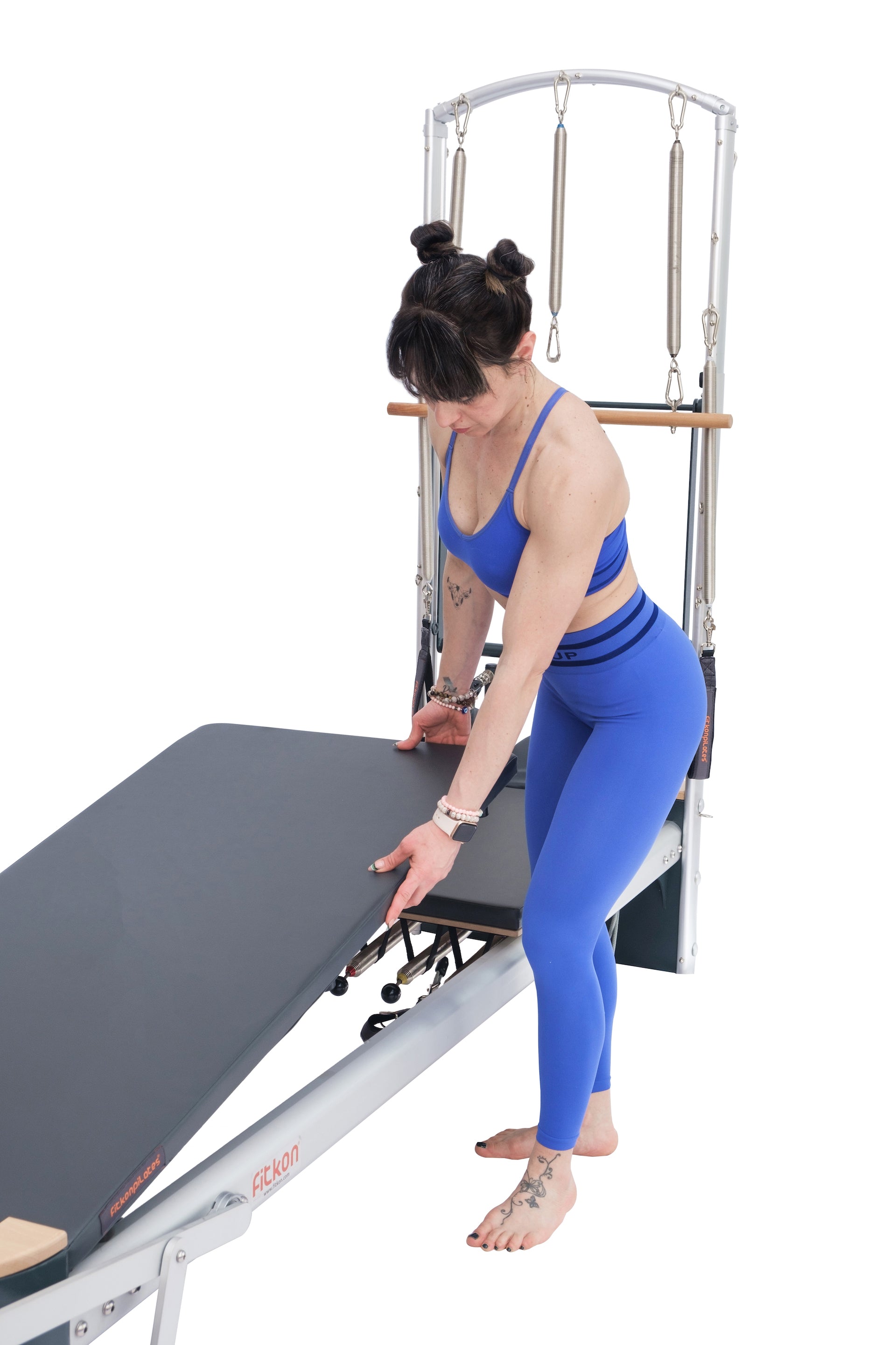 Fitkon™ Pro Plus Reformer Deluxe Bundle | Pilates Reformer with Tower | Wiccan Center