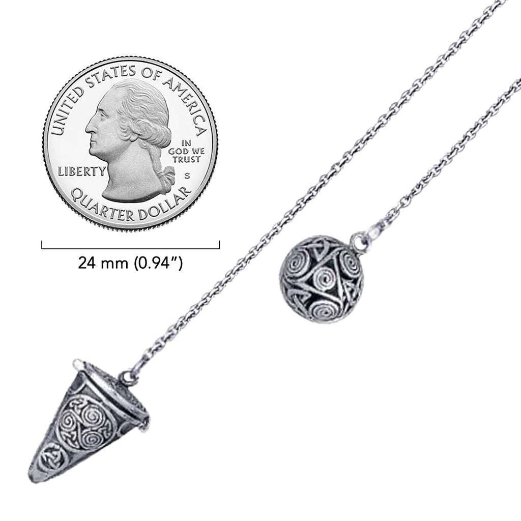 Celtic Knotwork Sterling Silver Pendulum Design TM004