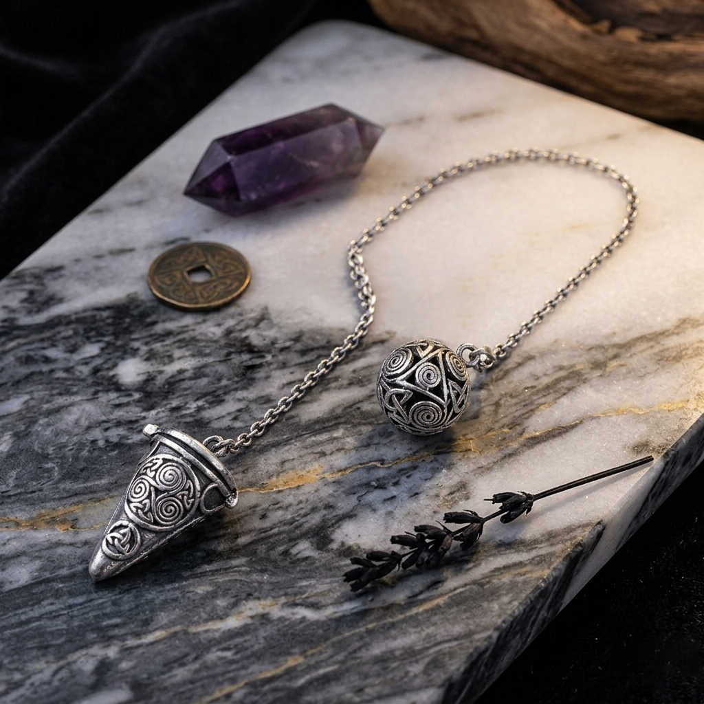 Celtic Knotwork Sterling Silver Pendulum Design TM004