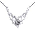 A declaration of a wondrous eternity ~ Celtic Knotwork Sterling Silver Necklace TN017