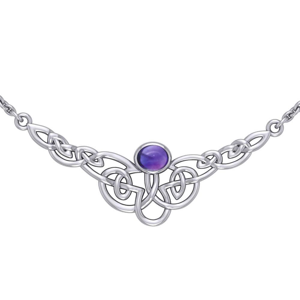 Celtic Knotwork Silver Necklace TN019