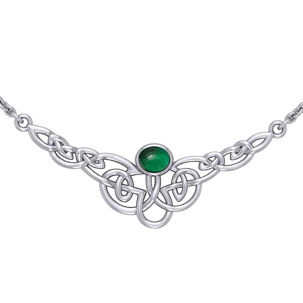 Celtic Knotwork Silver Necklace TN019