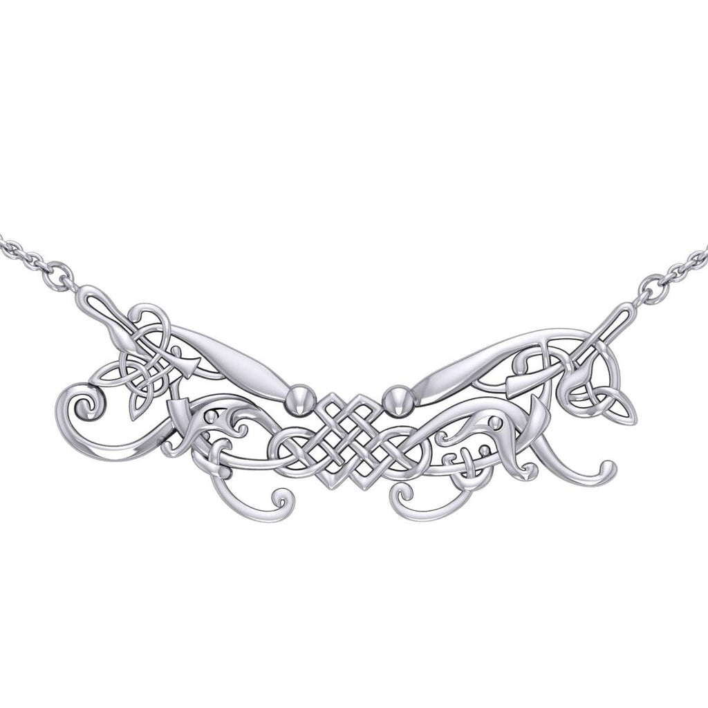 Celtic Knotwork Silver Necklace TN024