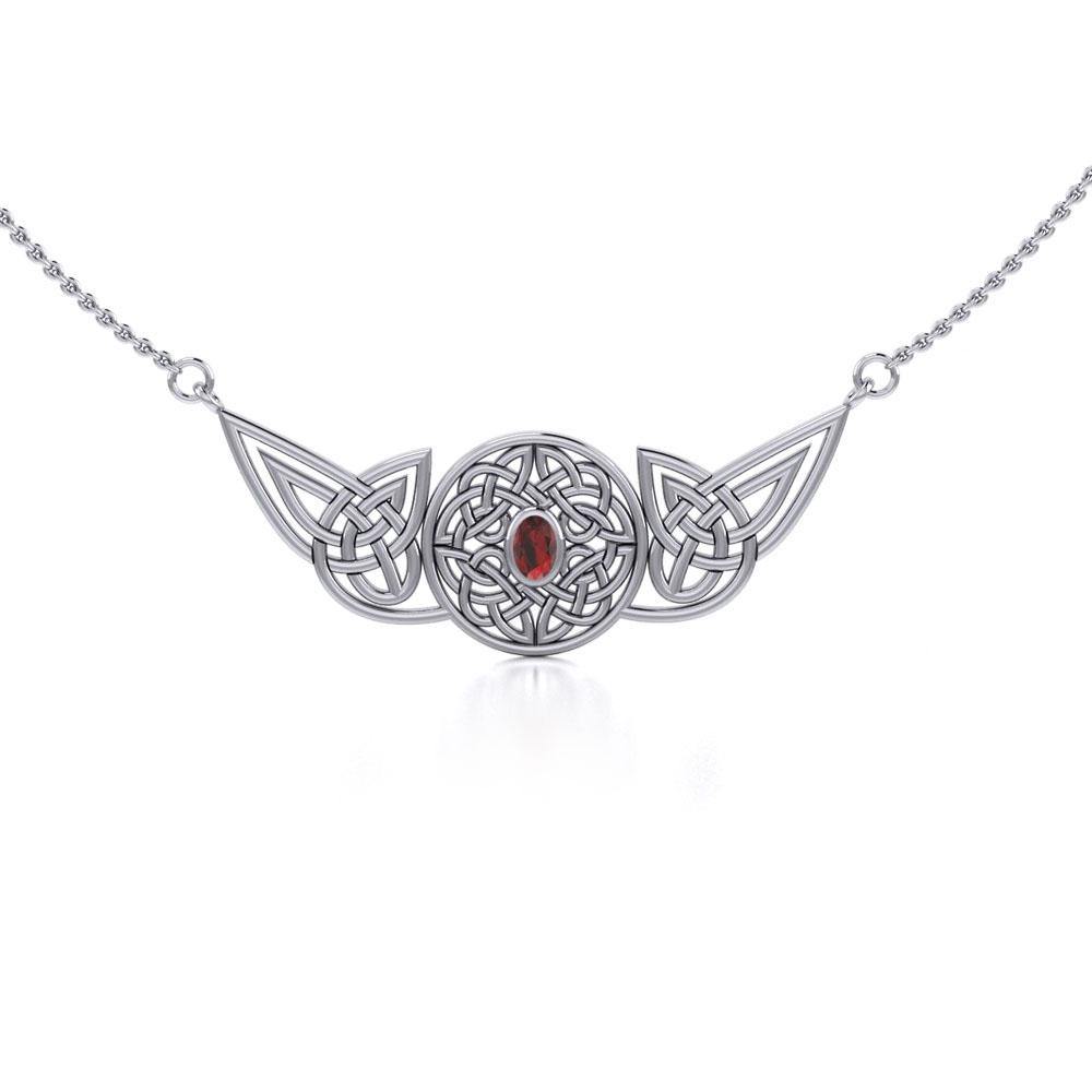 Celtic Protection Knot Sterling Silver Necklace TN055